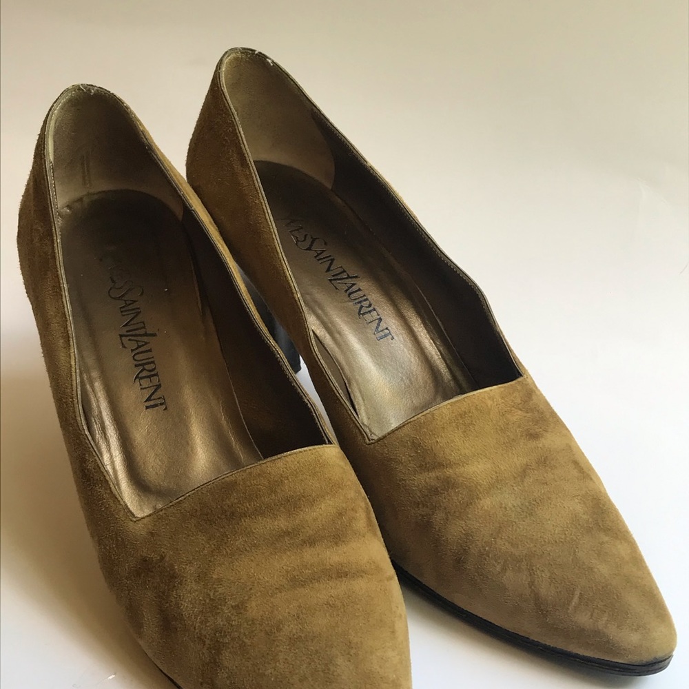 SOLD❗️❗️Vintage YVES SAINT LAURENT suede heels